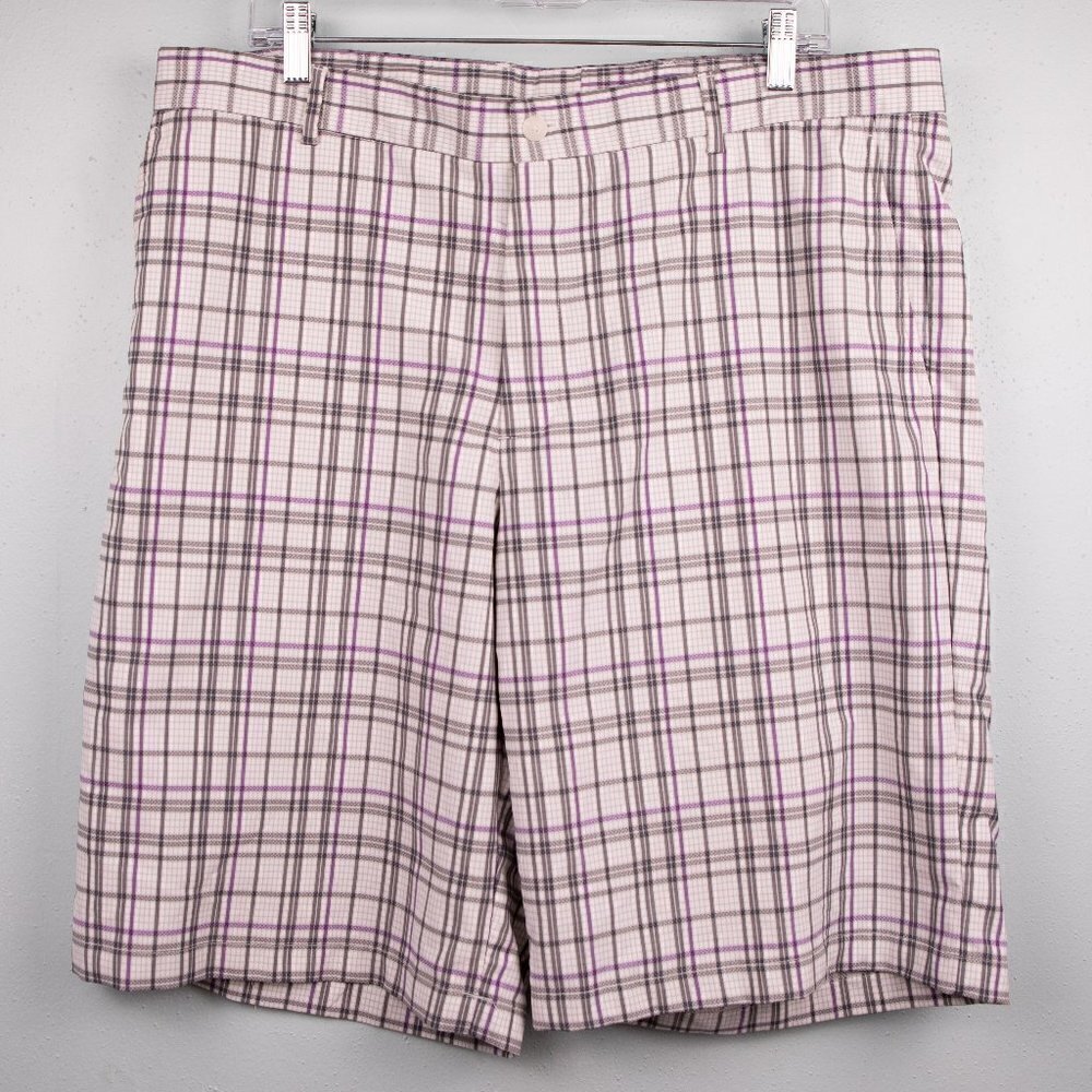 Slazenger plaid golf shorts-38